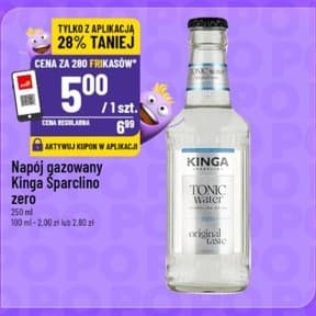 napój gazowany tonic water zero
