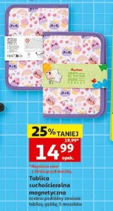 Auchan tablica suchościeralna magnetyczna