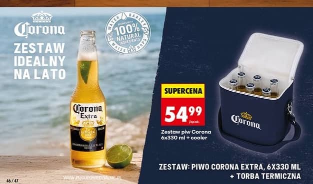 Corona zestaw piwo Corona Extra + torba termiczna 6x330ml