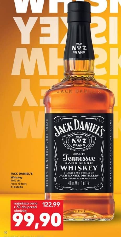 Jack Daniel's whiskey Tennessee 1l