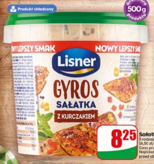 sałatka gyros z kurczakiem