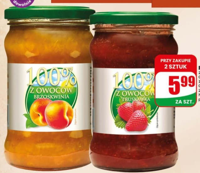produkt owocowy 100% truskawka