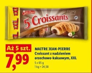 croissant z nadzieniem orzechowo-kakaowym