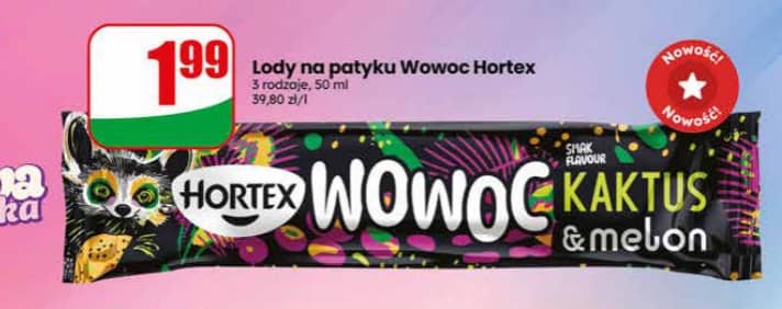 Hortex lody na patyku Wowoc 50ml