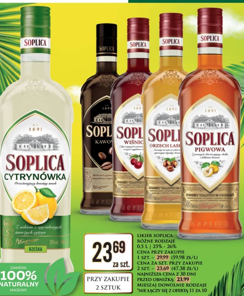 Soplica likier różne rodzaje 0.5l