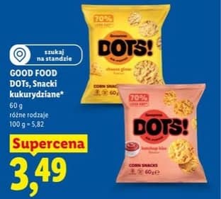 GOOD FOOD snack kukurydziany DOTS 60g