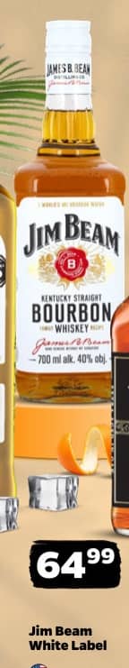 Jim Beam bourbon whiskey White Label 700ml