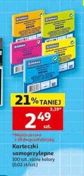 karteczki samoprzylepne