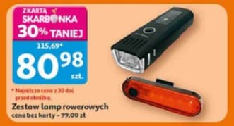 zestaw lamp rowerowych