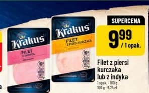 filet z piersi kurczaka lub z indyka