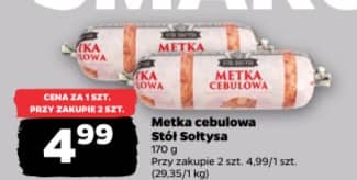 Stół Sołtysa metka cebulowa 170g