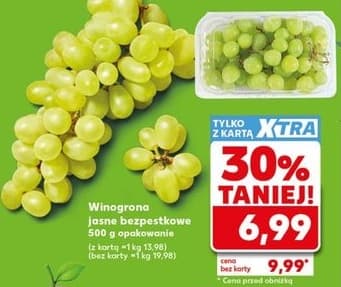 winogrona jasne bezpestkowe
