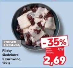 filety śledziowe z żurawiną