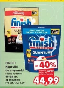 Finish kapsułki do zmywarki 40-35szt.