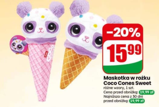 maskotka w rożku Coco Cones Sweet