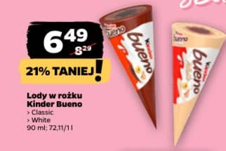 Kinder Bueno lody w rożku 90ml