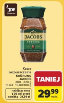 Jacobs kawa rozpuszczalna Krönung 200-220g