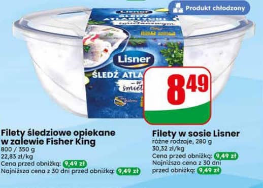 Lisner filety w sosie 280g