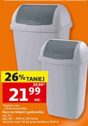 kosz na śmieci z pokrywką