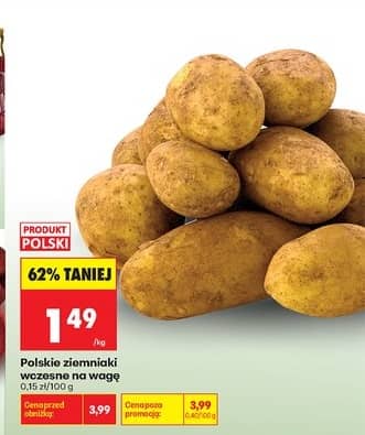 ziemniaki wczesne na wagę 1kg