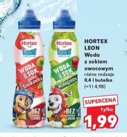 woda z sokiem owocowym