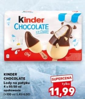 lody na patyku Kinder Chocolate