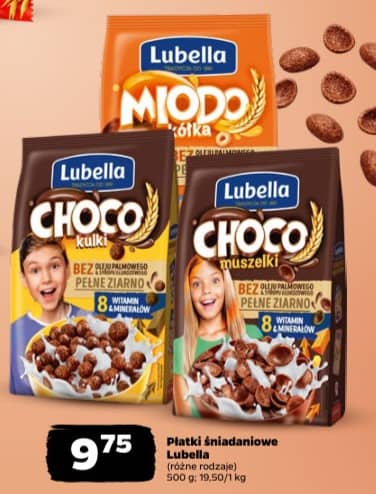 Lubella płatki śniadaniowe choco muszelki 500g