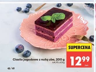 ciasto jagodowe z nutą ube