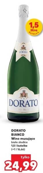 Dorato wino musujące białe słodkie 1.5l