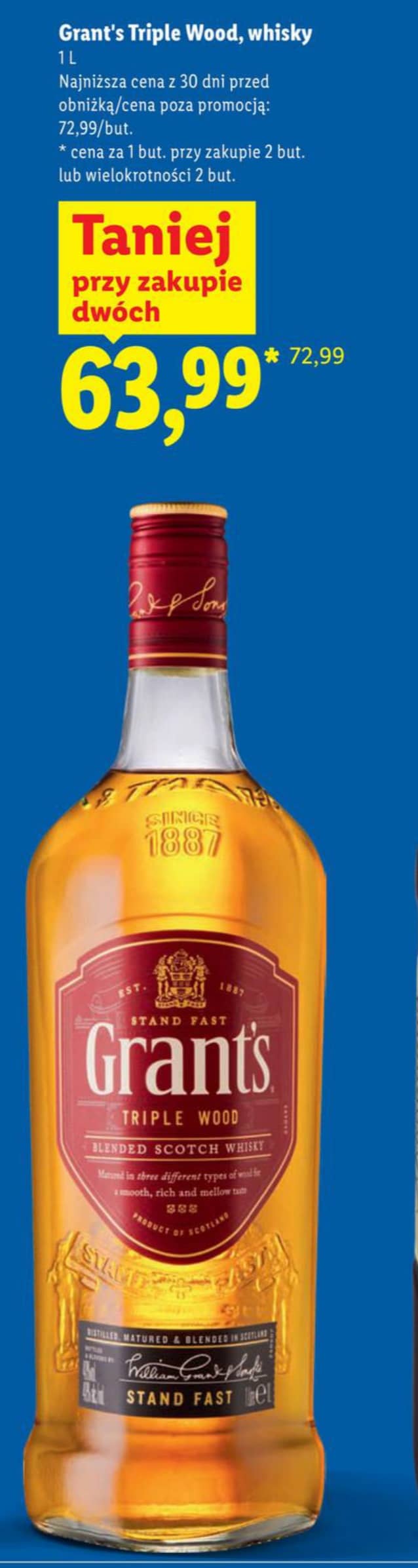 Grant's whisky Triple Wood 1l