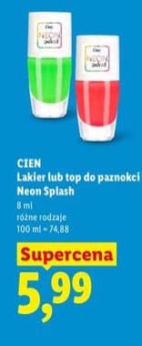 lakier lub top do paznokci Neon Splash