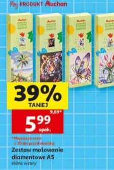 Auchan zestaw malowanie diamentowe A5