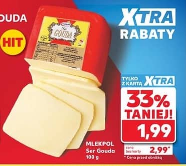 Mlekpol ser żółty gouda 100g