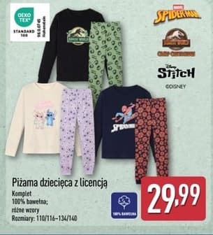 piżama dziecięca z licencją