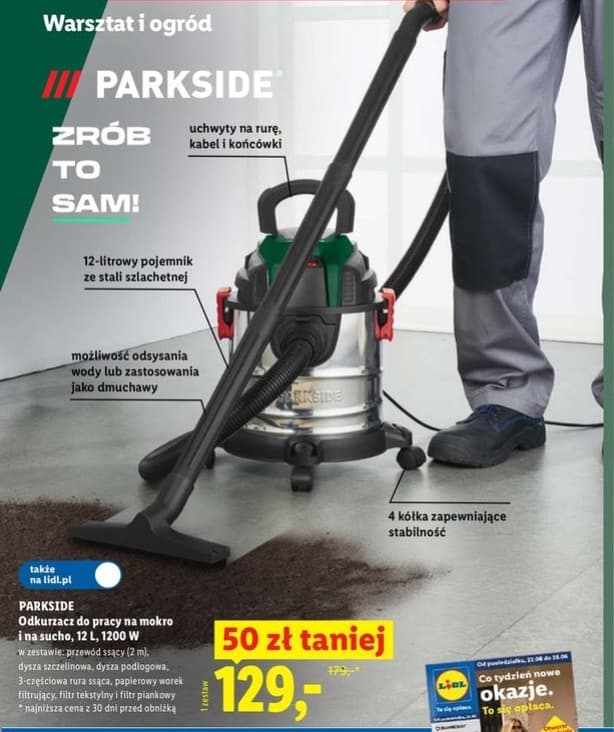 odkurzacz do pracy na mokro i na sucho