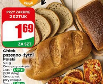 chleb pszenno-żytni polski