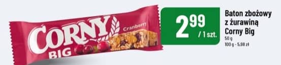 Corny Big baton zbożowy z żurawiną 50g