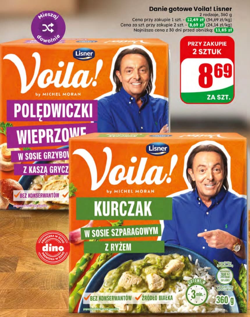 danie gotowe Voila! różne rodzaje