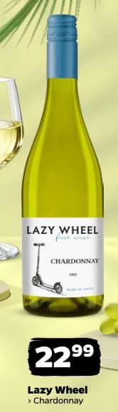 Lazy Wheel wino białe chardonnay 750ml
