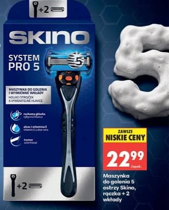 Skino maszynka do golenia 5 ostrzy rączka + 2wkłady
