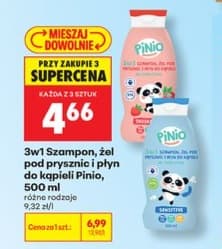 szampon, żel pod prysznic i płyn do kąpieli 3w1
