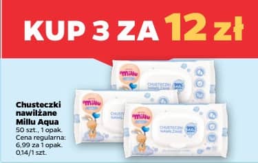 Millu chusteczki nawilżane Aqua 50szt.