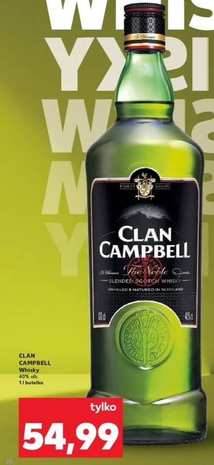 Clan Campbell whisky 1l