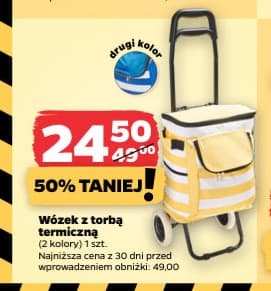 wózek z torbą termiczną