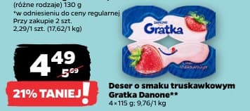 deser o smaku truskawkowym