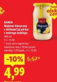 Kania majonez klasyczny z żółtkami jaj od kur z wolnego wybiegu 400ml