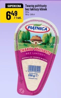 twaróg półtłusty bez laktozy klinek