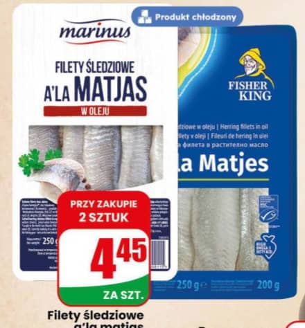 Marinus filety śledziowe w oleju a’la matjas 250g