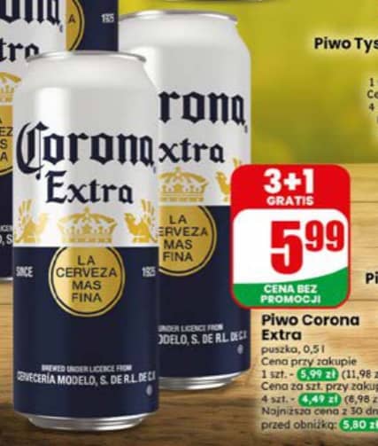 Corona piwo Extra 0.5l