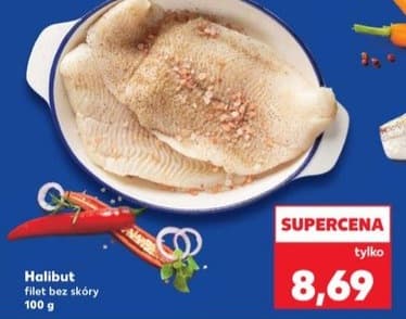halibut filet bez skóry